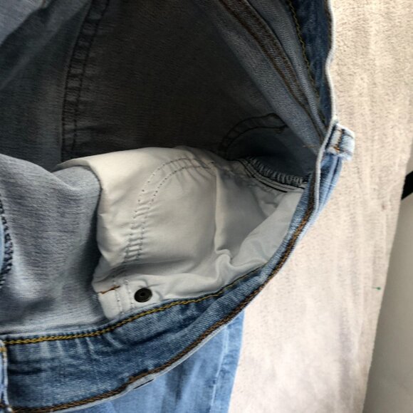 Wrangler Mens Jeans Size 38x28 Measured Relaxed Fit Bootcut Blue Denim Casual - Picture 9 of 14